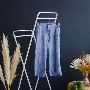 cropped linen pants